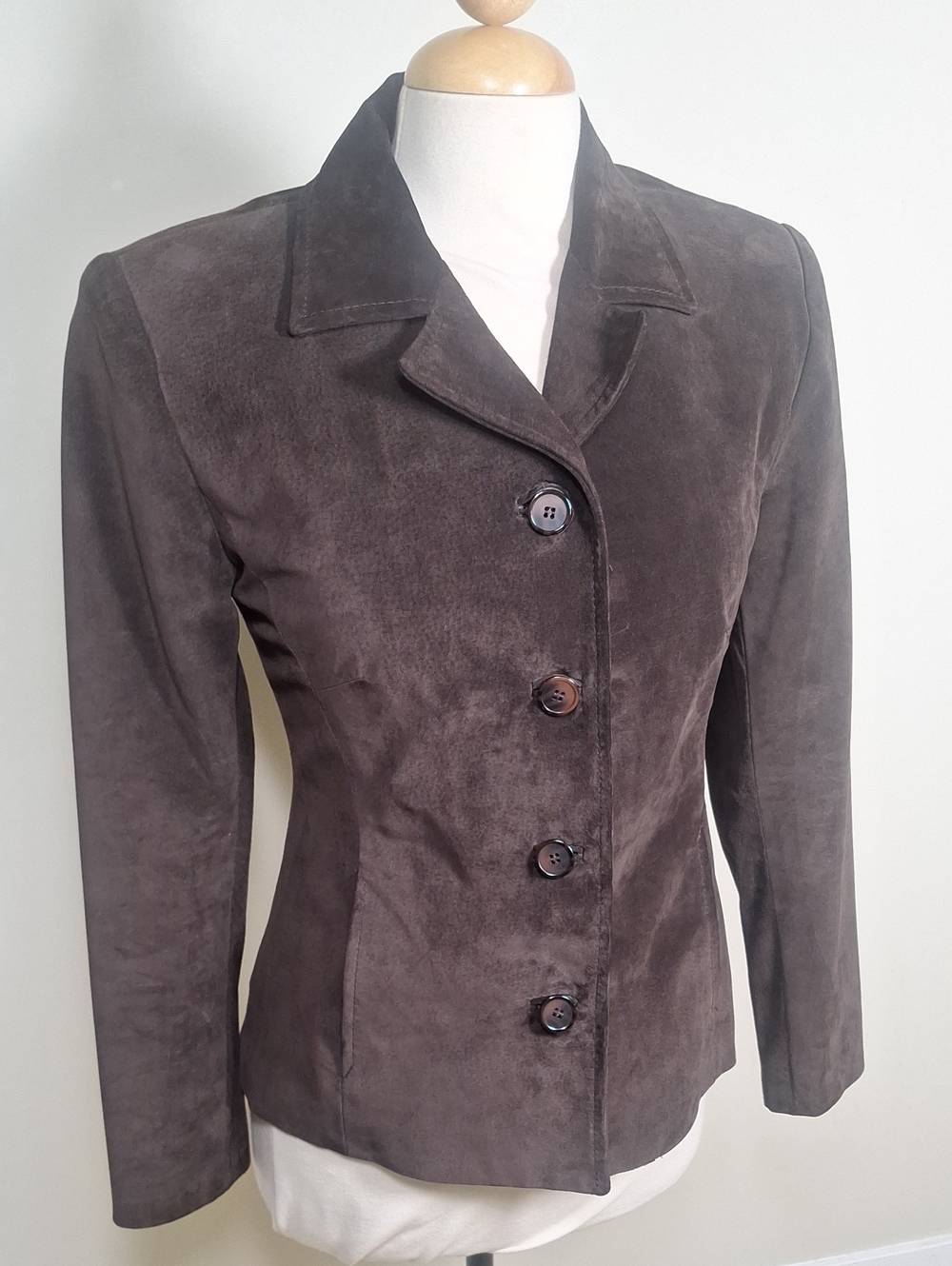Danier Vintage Suede Button Front Blazer Size Small